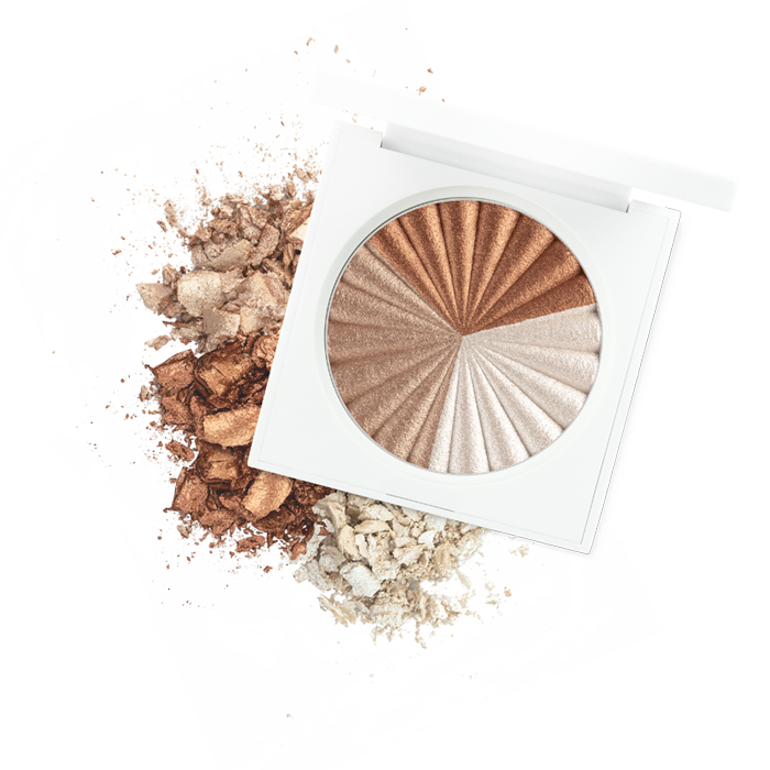 OFRA Highlighter liquid to baked formula create show stopping EVER GLOW هايلايت اوفرا الثلاثي