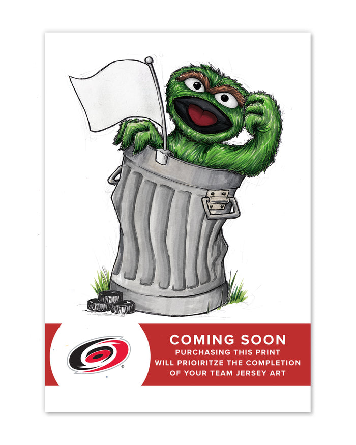 Oscar Rep Your Colours x NHL Hurricanes Limited Edition Art Print