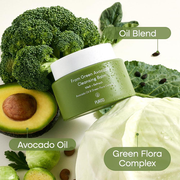PURITO From Green Avocado Cleansing Balm Melt + Refresh بلسم تنظيف البشرة بالافوكادو من بيوريتو