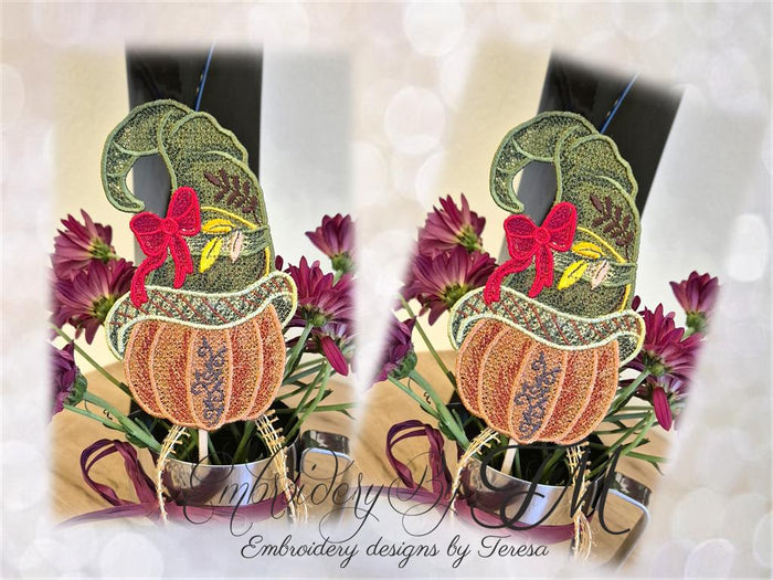 Set Pumpkin Thanksgiving / 5x7 hoop/ two variations