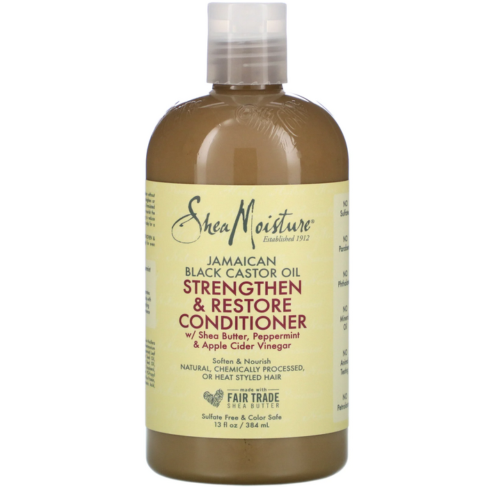 SHEA MOISTURE Jamaican Black Castor Oil Strengthen & Restore Conditioner بلسم زيت الخروع الجامايكي الأسود من شيا مويستر