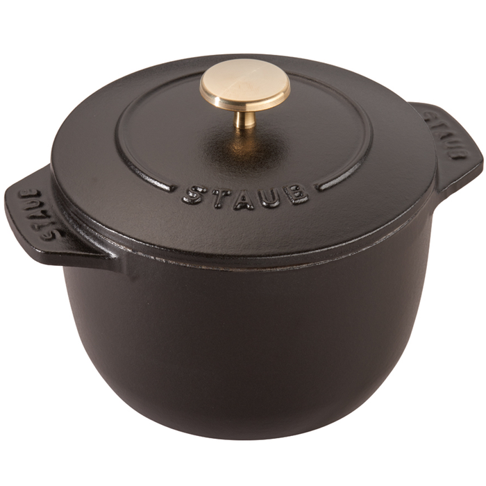STAUB CAST IRON 0.75-QUART PETITE FRENCH OVEN - MATTE BLACK