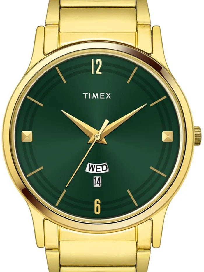 Timex Trendline Round 39mm Green Dial Analog Watch - TW000R462