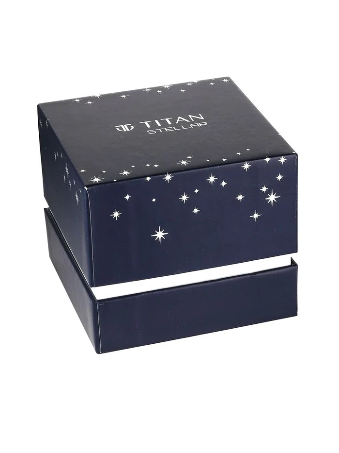 Titan Stellar Multifunction Analog With Blue Dial Watch - NT10009KM01