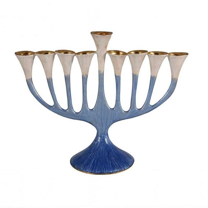 Trumpet Flower Blues Menorah