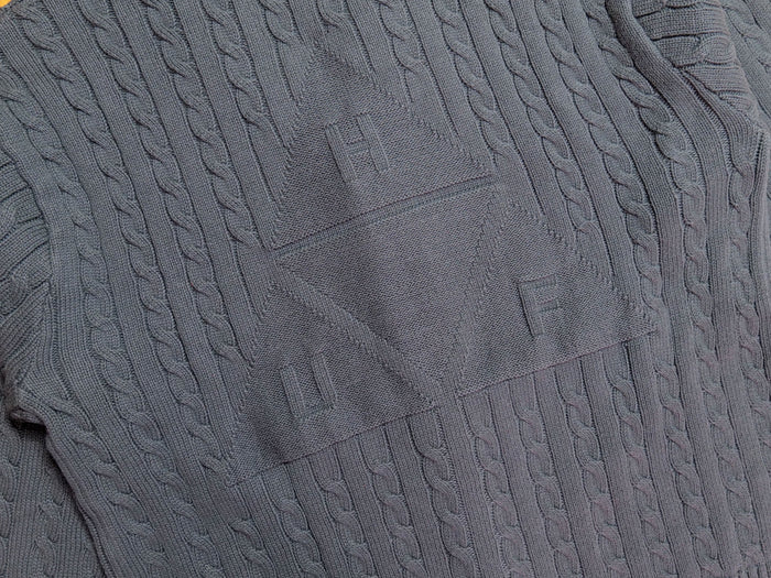 TT Jacquard Cardigan - Hunter Green