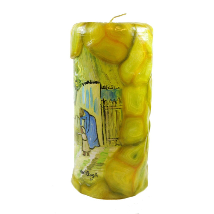 Van Glow Painted Veneer Candle - First Steps - Candlestock.com