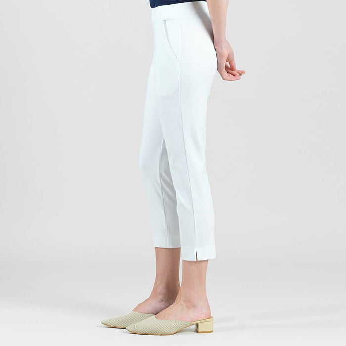 White Pull-On Capri