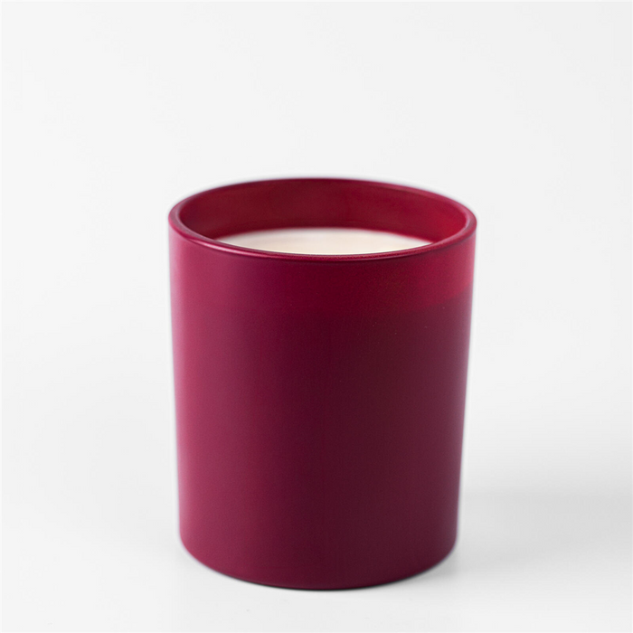 10 oz Cranberry Glass Tumbler Jar