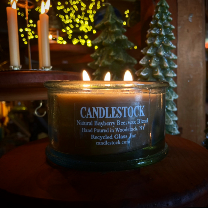 100% Real Bayberry & Beeswax Blended Jar Candle