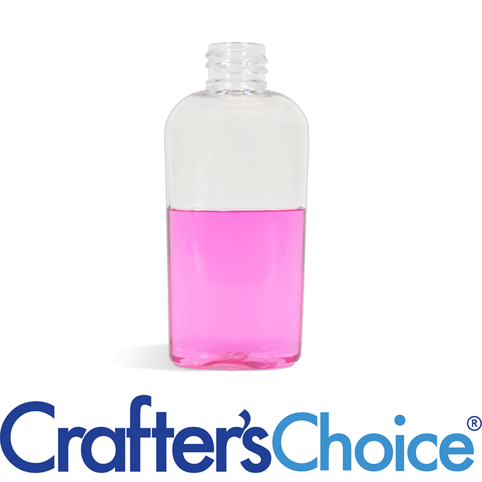 2 oz Clear Cosmo Oval Plastic Bottle - 20/410