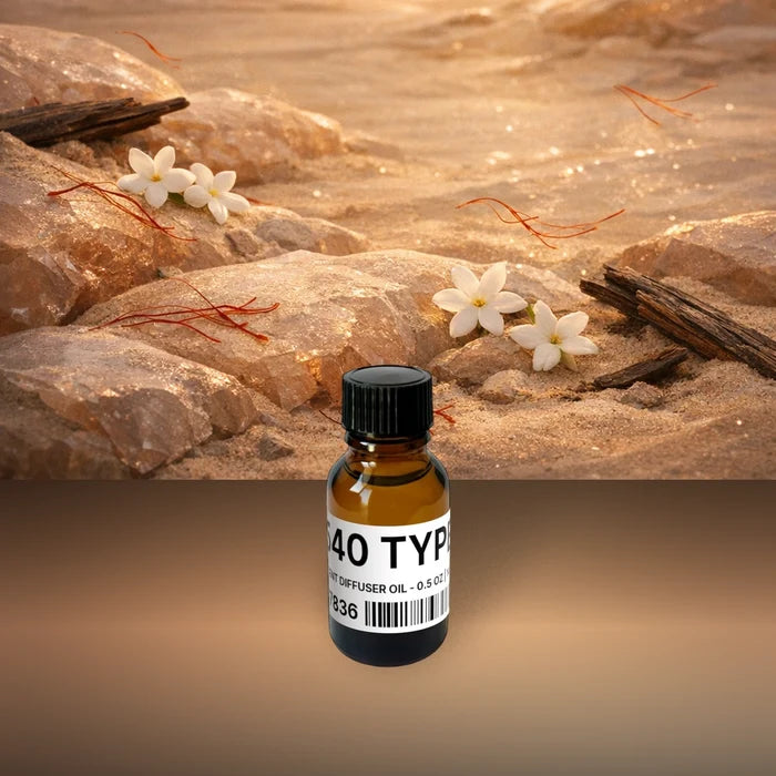 540 Type Scent Diffuser Oil - 0.5 oz | 14 g fragrance bottle image with atmospheric background for Scent Diffuser Oil. Premium lifestyle product photo for fragrance listing.