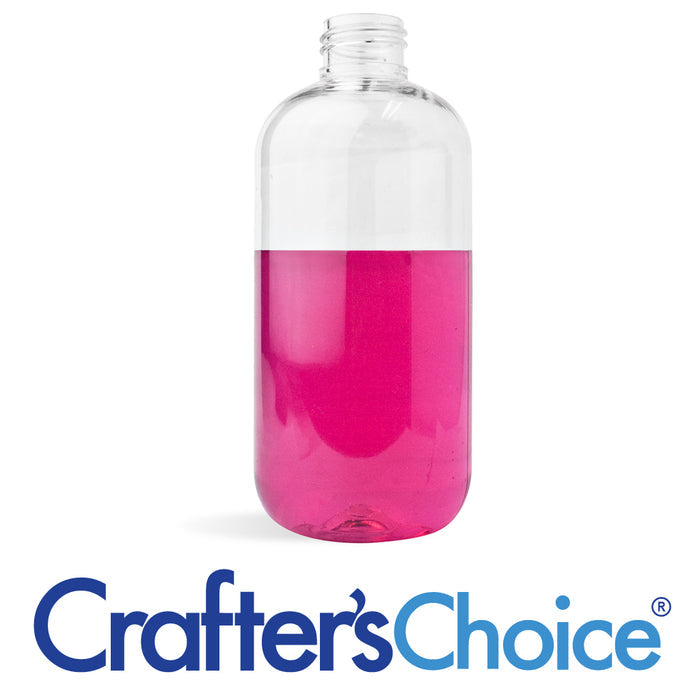 8 oz Clear Modern Boston Bottle - 24/410