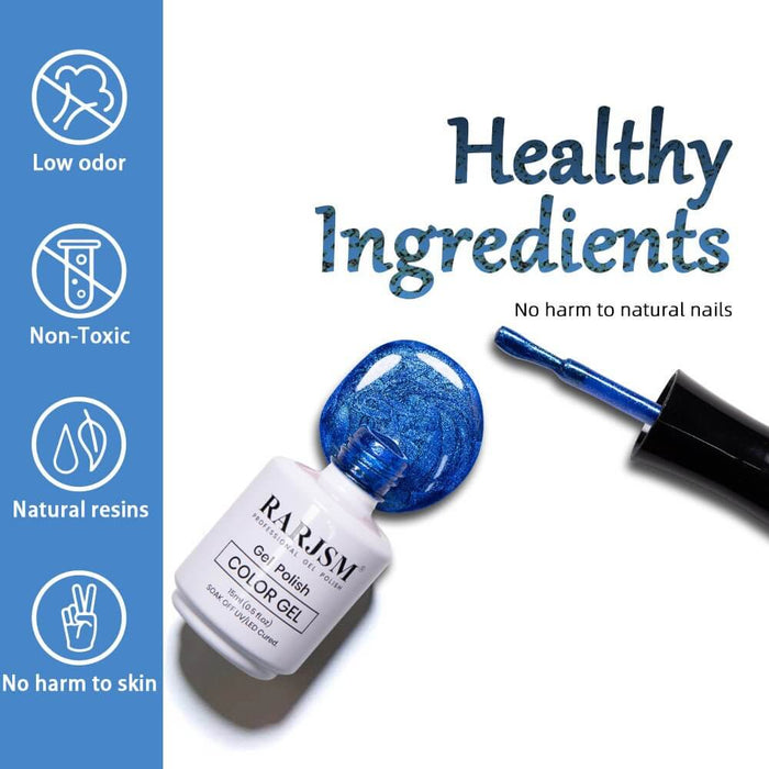 Azure Blue Ice Jelly Cat Eye Gel Polish Bottle Detail