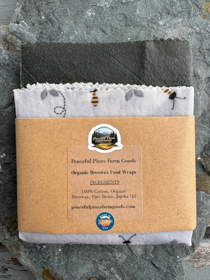 Organic Beeswax Fabric Food Wraps