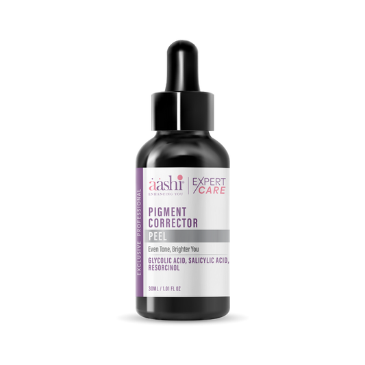 Aashi Pigment Corrector Peel 30ml featuring Aashi Chemical Peels, this chemical peel effectively reduces pigmentation and brightens skin tone.
