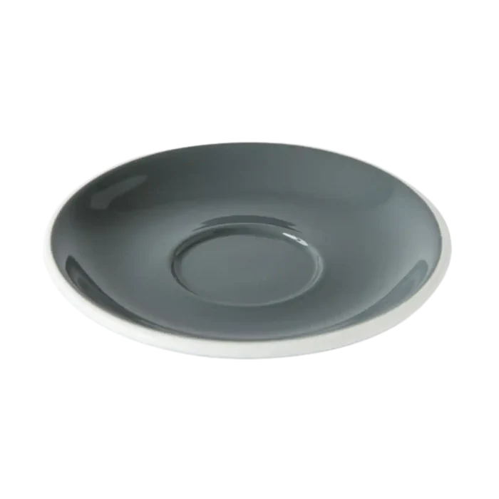 Café quality grey coffee cup saucer