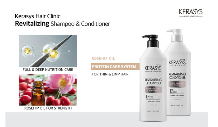 AEKYUNG KERASYS Revitalizing Conditioner Protein Care System for Thin Limp Hair بلسم الشعر الضعيف من ايكيونك كيراساس