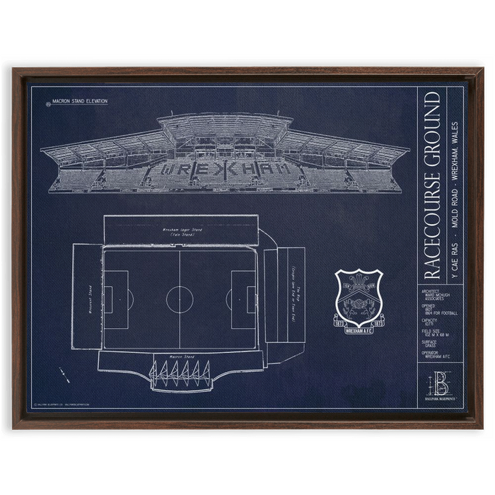 Framed Canvas - Large - Walnut