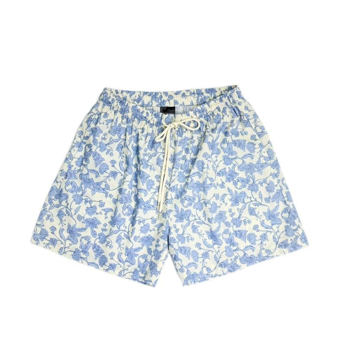 Aged Blue Floral Shorts SS26