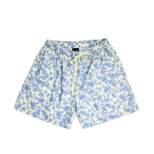 Aged Blue Floral Shorts SS26