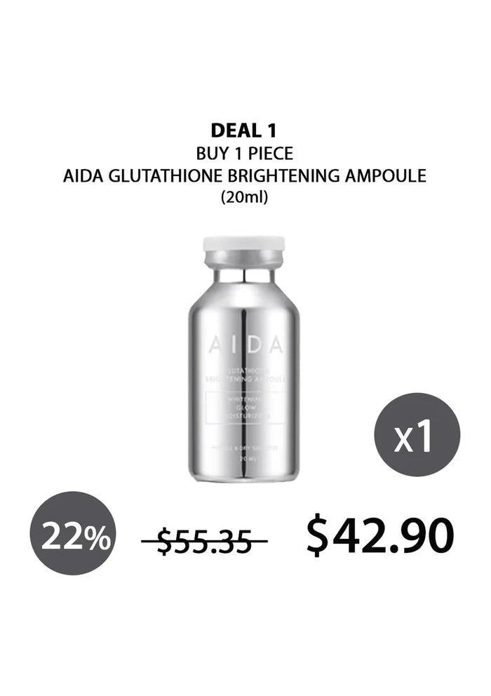 (BUY 1 WHITE) AIDA GLUTATHIONE AMPOULE