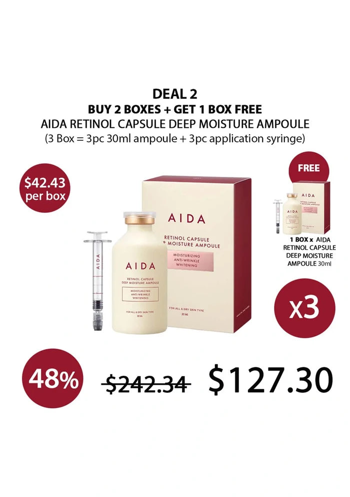 (BUY 2+1 FREE) AIDA RETINOL CAPSULE AMPOULE