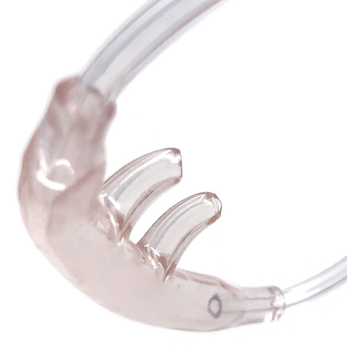 closeup of salter oxygen cannula prongs
