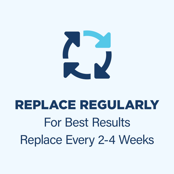 Replace Every 2-4 Weeks