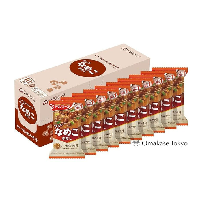 Amano Foods Miso Soup Red Nameko 8g x 10 pieces
