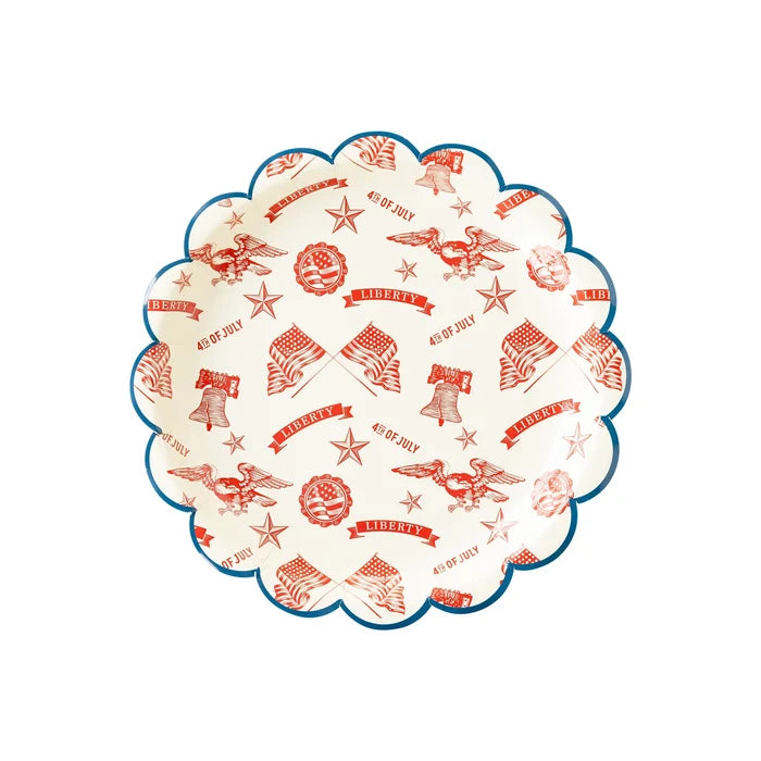 Americana Icons Paper Plates