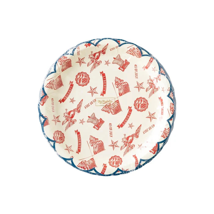 Americana Icons Paper Plates