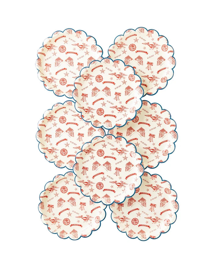 Americana Icons Paper Plates