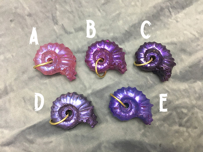 AMMONITE CAST URETHANE PENDANT