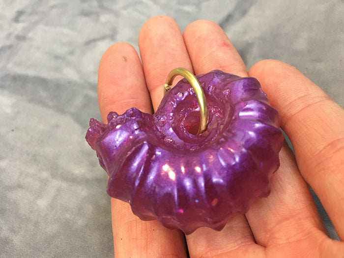 AMMONITE CAST URETHANE PENDANT