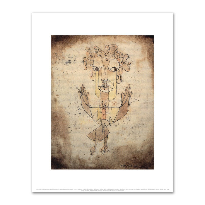 Paul Klee, Angelus Novus, 1920, Israel Museum. Fine Art Prints in various sizes by Museums.Co