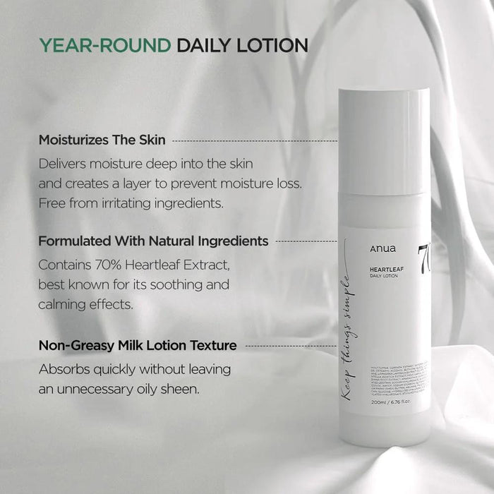 ANUA Heartleaf 70% Daily Lotion 200 mL