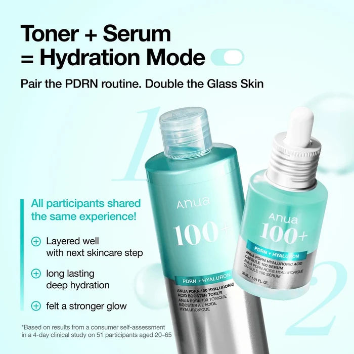 ANUA PDRN 100 Hyaluronic Acid Booster Toner 250 mL