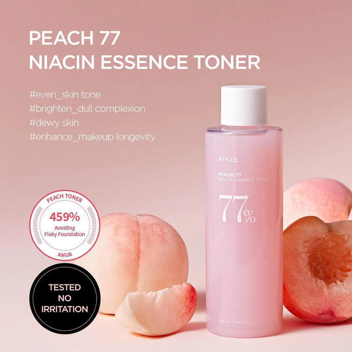 ANUA Peach 77% Niacin Essence Toner 250 mL