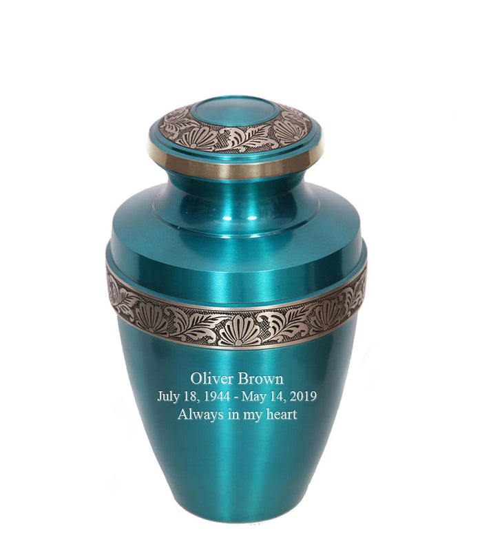 Apollo Teal Cremation Urn - IURG122