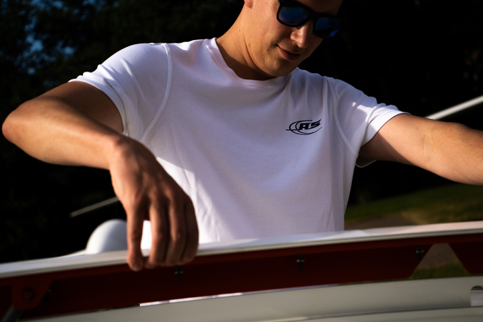 AS Logo - Weißes T Shirt - Herren