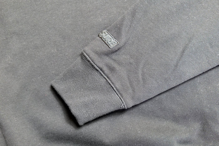 Authentics Embroidered Super Heavyweight 1/4 Zip  - Black / Grey