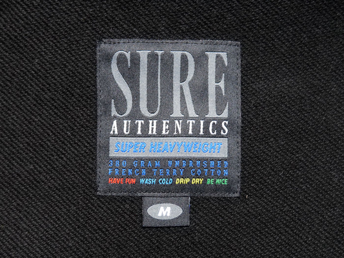 Authentics Embroidered Super Heavyweight Hood - Black / Grey