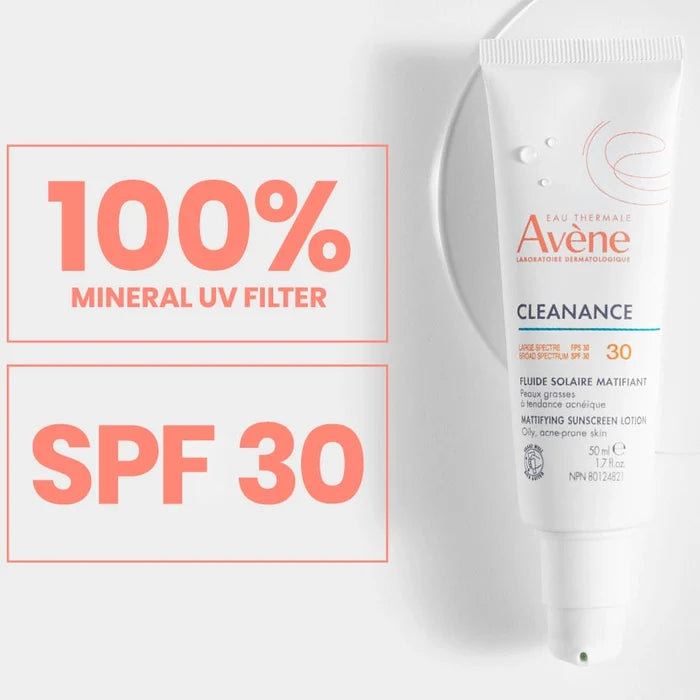 Avène Cleanance Mattifying Sunscreen Lotion SPF 30