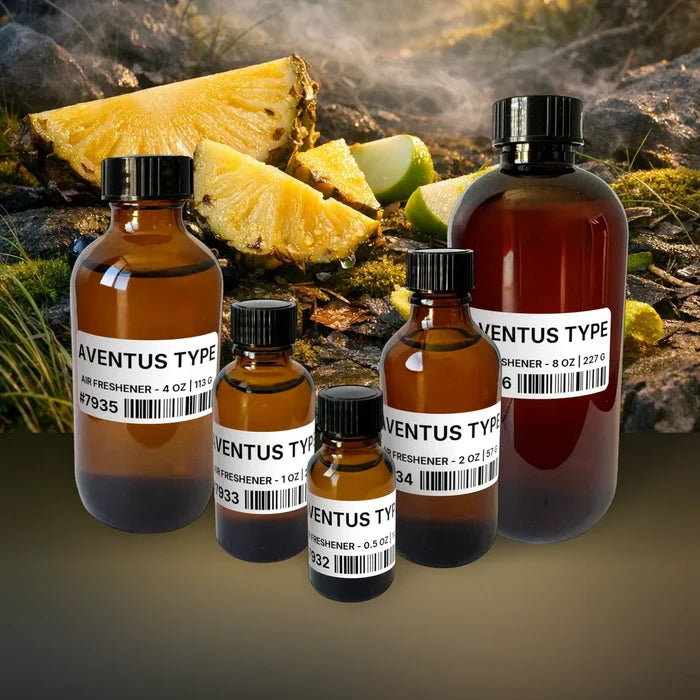Aventus Type Air Freshener - 4 lb | 1.81 kg fragrance bottle image with atmospheric background for Air Freshener. Premium lifestyle product photo for fragrance listing.