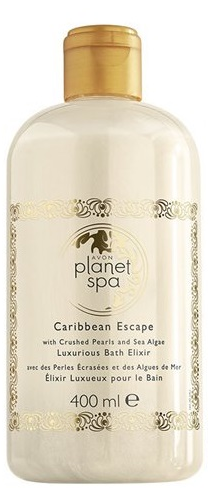 Avon Planet Spa Caribbean Escape with Crushed Pearls & Sea Algae Luxurious Bath Elixir - 400ml