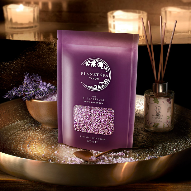 Avon Planet Spa Sleep Ritual Aromatherapy Relaxing Bath Drops with Lavender - 170g