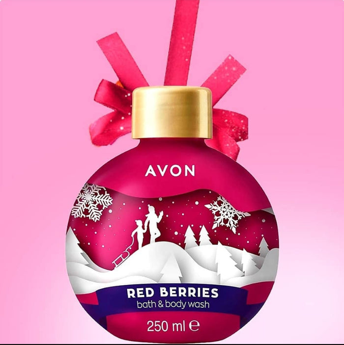Avon Senses Bauble Red Berries Bubble Bath & Body Wash – 250ml
