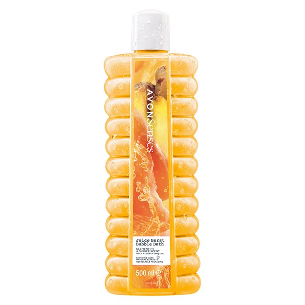 Avon Senses Juice Burst Clementine & Ginger Bubble Bath - 500ml