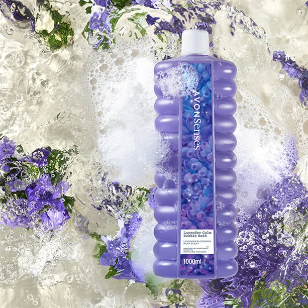 Avon Senses Lavender Calm Bubble Bath - 1 Litre